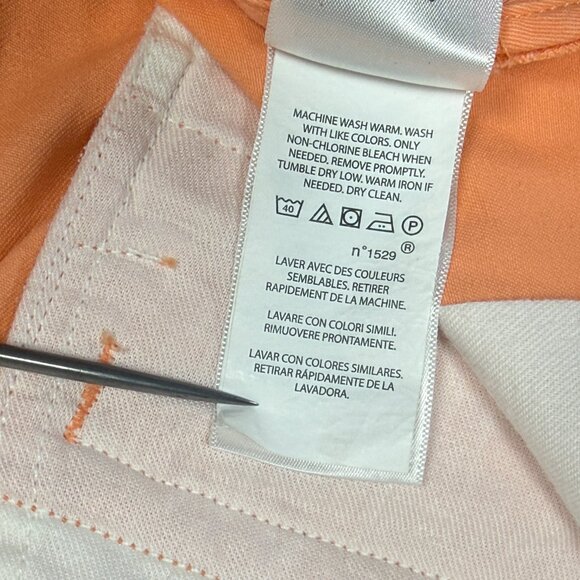 Polo Ralph Lauren Cargo Shorts Flat Front Orange Cotton Pockets Size 32 - Picture 12 of 12